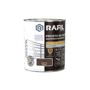 Rafil emalia prosto na rdzę brązowy młotkowy 0,75 L