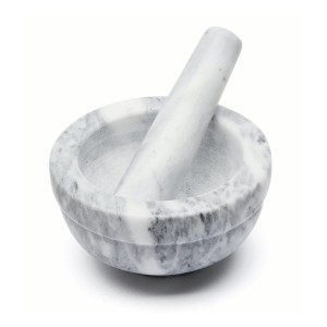 TADAR Marmurowy moździerz kuchenny 11,5x6,4 szary