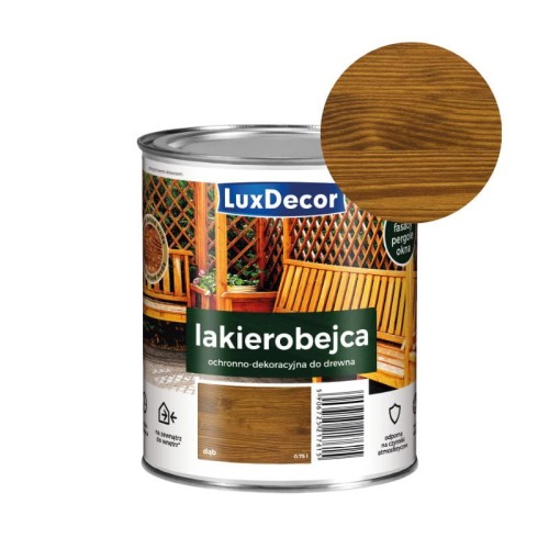 LUXDECOR Lakierobejca do drewna dąb 2,2L
