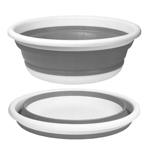 Tadar Miska składana okrągła Silico szara