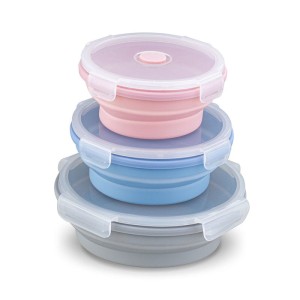 Konighoffer Komplet 3 składanych pojemników na żywność Optima