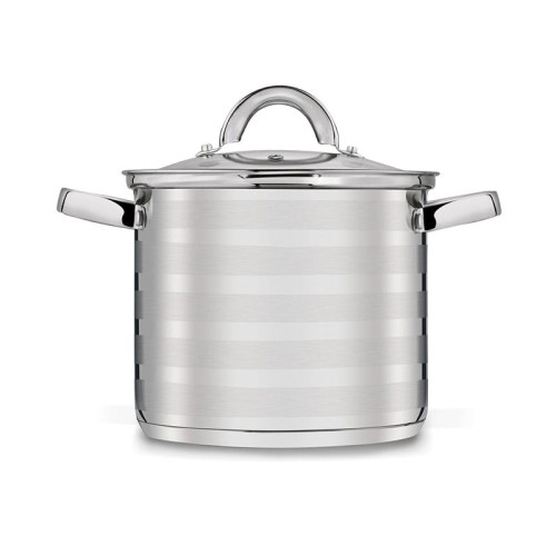 Tadar Garnek prosty ze stali nierdzewnej paski 12 L