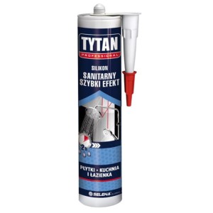 Tytan silikon sanitarny szybki efekt biały 280ml