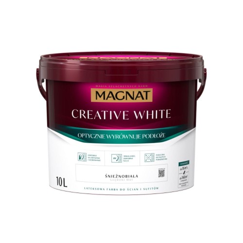 Magnat Creative White 10l LATEKSOWA FARBA DO ŚCIAN I SUFITÓW