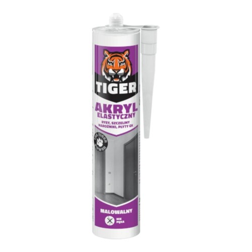TIGER Akryl elastyczny 260 ml biały malowalny