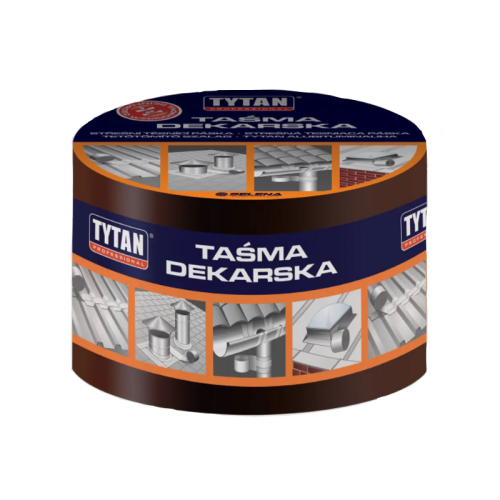 Tytan taśma dekarska brązowa 100mm x 10m