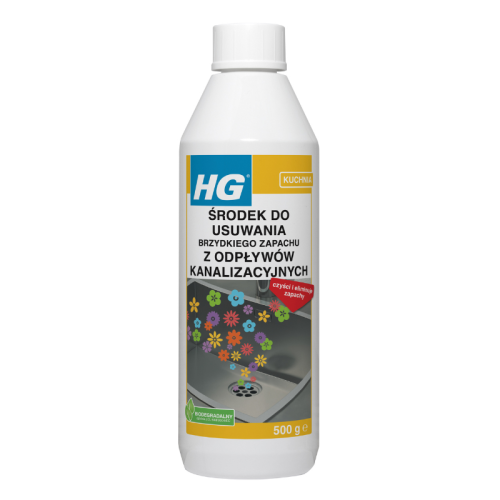 HG Środek Do Usuwania Brzydkiego Zapachu Z Odpływów Kanalizacyjnych 500g