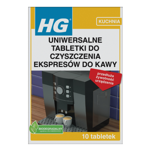 HG Uniwersalne Tabletki Do Czyszczenia Ekspresów Do Kawy