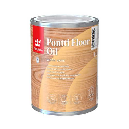 Tikkurila Pontti Floor Oil 1L bezbarwny olej do podłóg