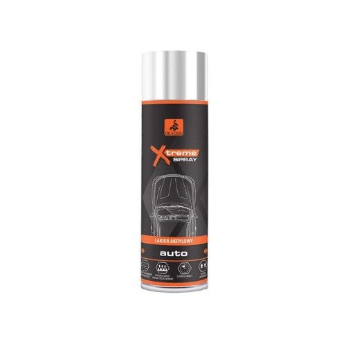 DRAGON Lakier akrylowy AUTO w aerozolu 500ml czarny mat