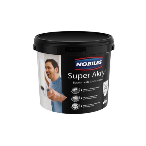 NOBILES Super Akryl biały 5L