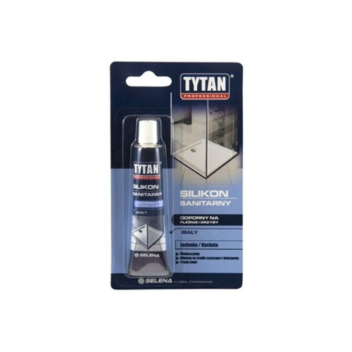 TYTAN Silikon sanitarny 20 ml biały