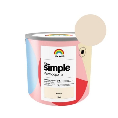 BECKERS Farba It's Simple Peach 2,5L