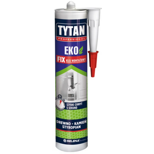 Tytan Klej Montażowy ekologiczny ECO FIX 290ml Biały