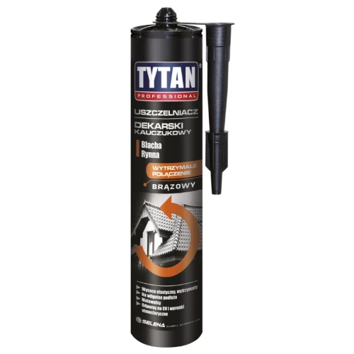 Tytan uszczelniacz dekarski kauczukowy 280 ml brązowy
