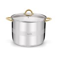KonigHOFFER Garnek wysoki Faro Gold 15L stal nierdzewna