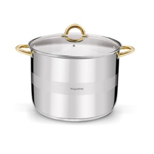 KonigHOFFER Garnek wysoki Faro Gold 15L stal nierdzewna  