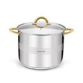 KonigHOFFER Garnek wysoki Faro Gold 10L stal nierdzewna