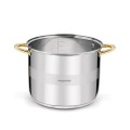 KonigHOFFER Garnek wysoki Faro Gold 10L stal nierdzewna