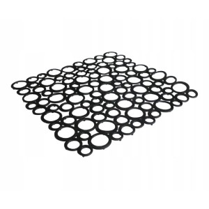 TADAR Mata do zlewu kwadratowa 29x29 cm wzór bąble