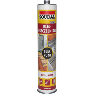 Soudal Flex PU 40 Klej-uszczelniacz poliuretanowy szary 300 ml