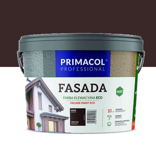 Primacol Fasada Eco Farba Elewacyjna Ciemny brąz 2,7 L