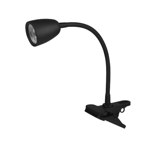 DPM Lampka Biurkowa LED z Klipsem, 4 W, 320 lm, 4000 K, Czarna