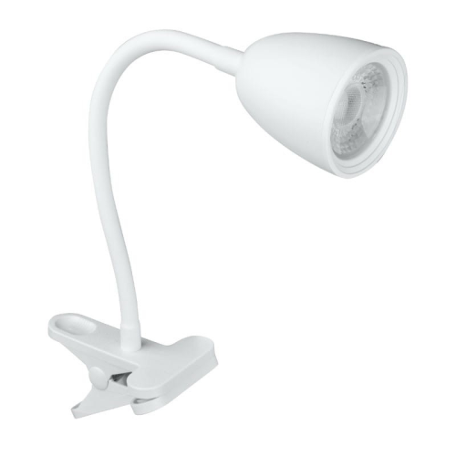DPM Lampka biurkowa LED z klipsem, 4 W, 420 lm, 4000 K, biała
