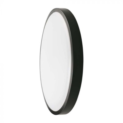 V-TAC Plafon LED okrągły 18W 22,5 cm biało-czarny