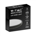 V-TAC Plafon LED okrągły 24W 29,5 cm biało-czarny