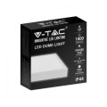 V-TAC Plafon LED kwadratowy 18W 22,5 cm biały