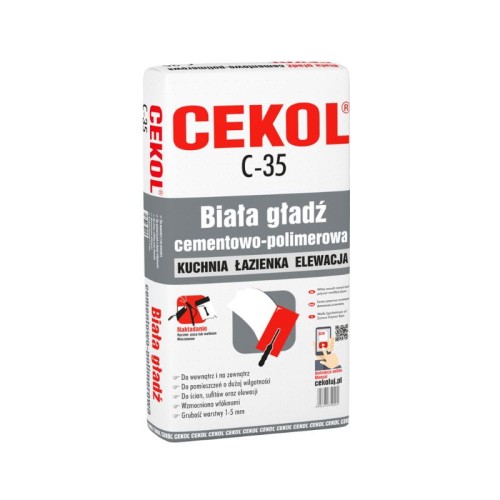 CEKOL C-35 Biała gładź cementowo-polimerowa 5 kg