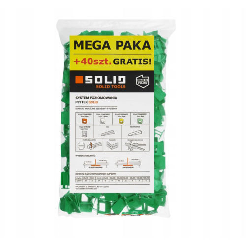 Solid system klipsy 3mm 440 szt.