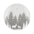 FLORINA Talerz deserowy świąteczny Alaska 20 cm porcelanowy