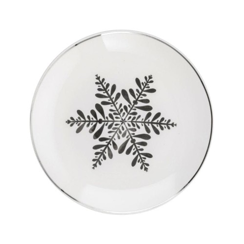 FLORINA Talerz deserowy świąteczny Elsa 20 cm porcelanowy