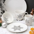 FLORINA Talerz deserowy świąteczny Elsa 20 cm porcelanowy