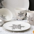FLORINA Talerz obiadowy świąteczny Elsa 26,5 cm porcelanowy