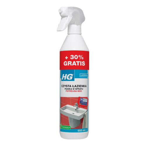 HG Czysta łazienka pianka w spray'u potrójna moc 650 ml