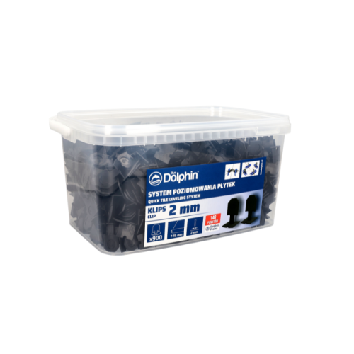 Blue Dolphin System Poziomowania Płytek Klipsy 2mm 900szt.