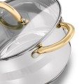 KonigHOFFER Garnek Faro Gold 24 cm 5,9L stal nierdzewna