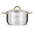 KonigHOFFER Garnek Faro Gold 24 cm 5,9L stal nierdzewna