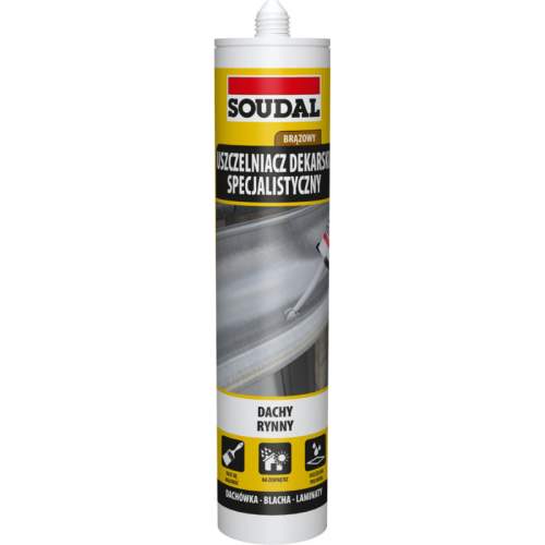 Soudal Specjalistyczny Uszczelniacz Dekarski Brązowy 280ml