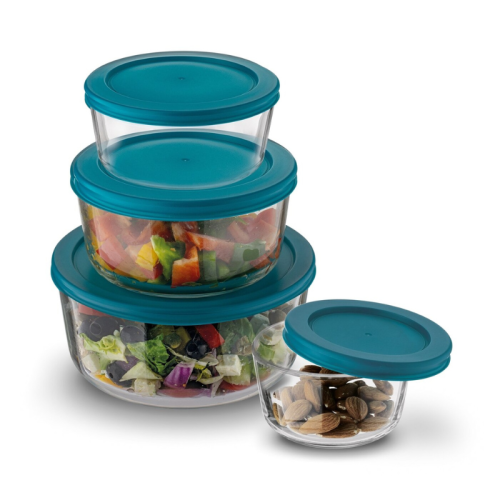 Konighoffer Miski szklane borokrzemowe z pokrywkami Miranda 4 szt.