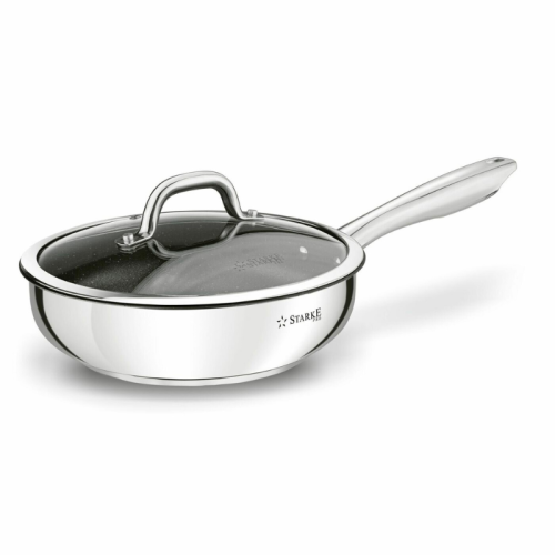 Starke Pro Patelnia na indukcję nierdzewna z pokrywką Treviso 24 cm
