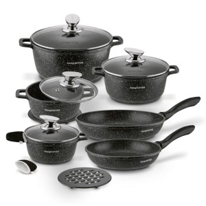 KonigHOFFER Zestaw garnków Barra 10 elementów 2 nakładki i 2 podkładki
