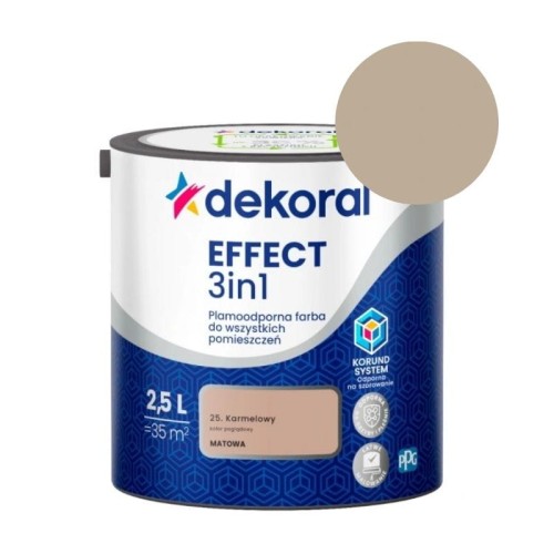 DEKORAL Farba EFFECT 3in1 karmelowy 2,5L