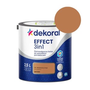 DEKORAL Farba EFFECT 3in1 miedziany brąz 2,5L