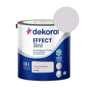 DEKORAL Farba EFFECT 3in1 szary jak mgiełka 2,5L