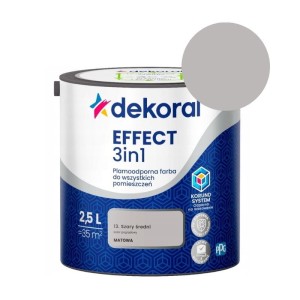 DEKORAL Farba EFFECT 3in1 szary średni 2,5L