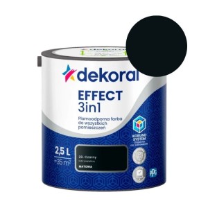 DEKORAL Farba EFFECT 3in1 czarny 2,5L